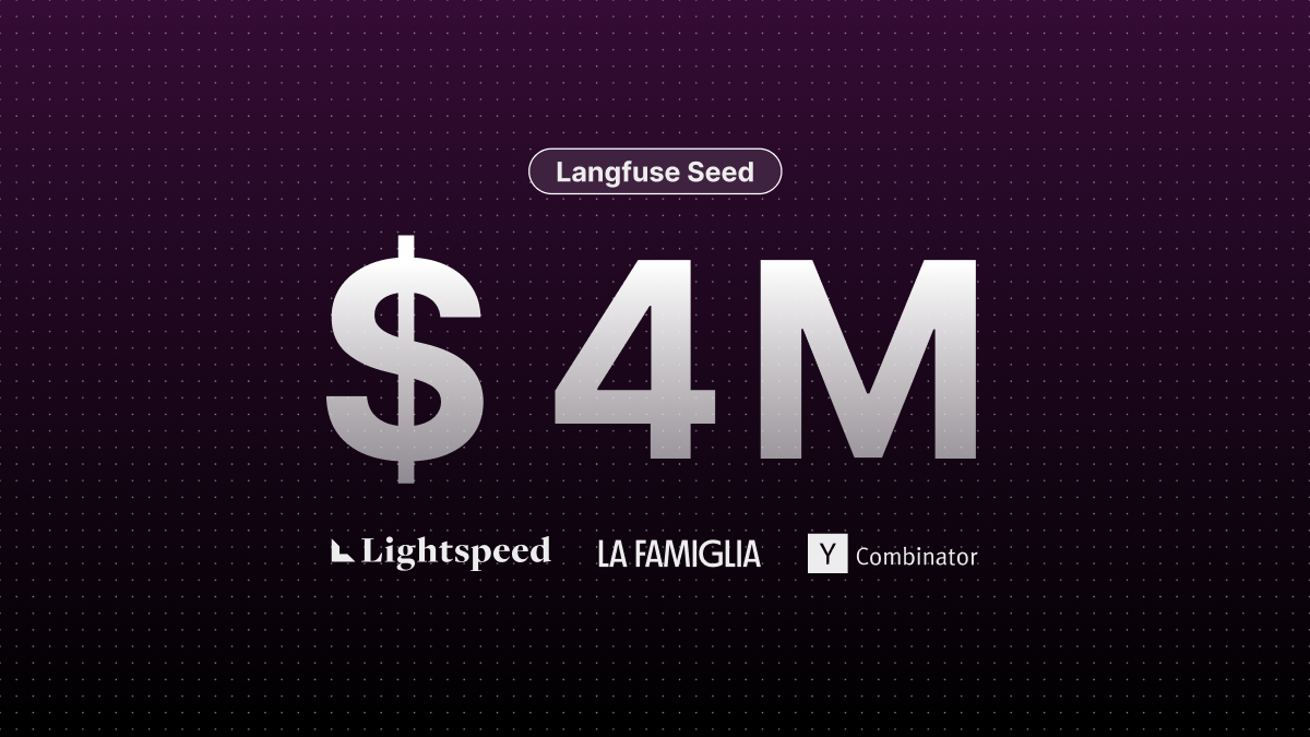 Langfuse raises $4M